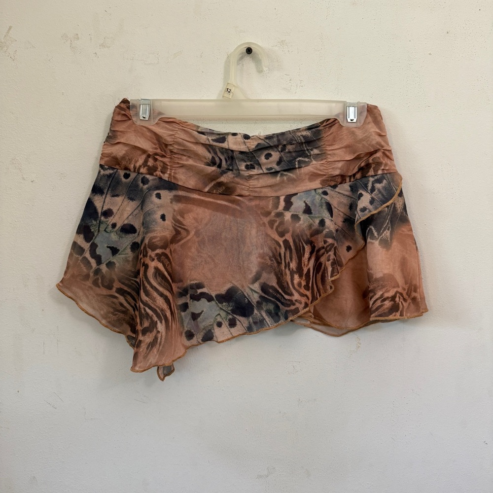 I.AM.GIA Animal Print Asymmetrical Skirt S - Picture 2 of 6